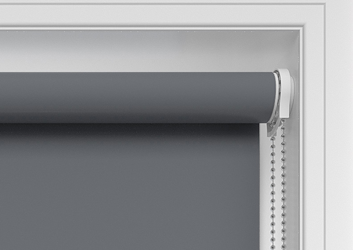 Levant (FR Blackout), Charcoal Grey - Twist&Fit Roller Blind - Image 10